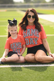 RTS Orange Checkered Game Day Tee
