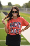 RTS Orange Checkered Game Day Tee