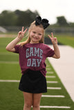 *SALE* RTS Maroon Checkered Game Day Tee