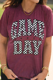 *SALE* RTS Maroon Checkered Game Day Tee