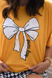 **SALE** RTS Gold Game Day Bow Tee