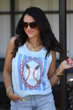 Baseball Stripes Tank/Tee