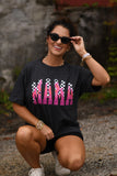 Mama Checkered Flames Tee