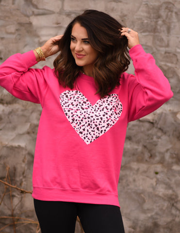 Dalmatian Heart Sweatshirt Sweatshirt