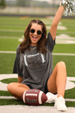 Pepper Faux Glitter Football Tee