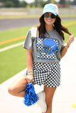 Checkered Royal Helmet Tee