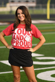 RTS Heather Red Loud And Proud Tee