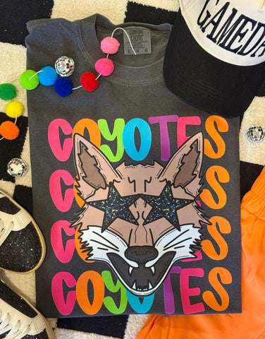 Coyotes Neon Mascot Tee