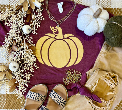 RTS Glitter Pumpkin Tee