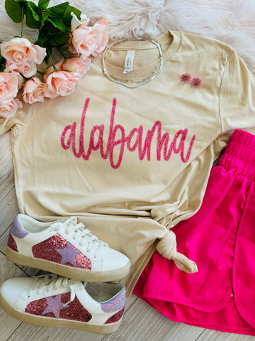 Alabama Faux Tinsel Tee