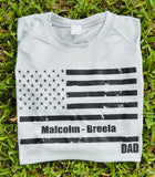 Custom Father’s Day Distressed Flag Tees