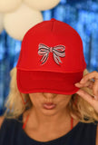 **SALE** RTS Patriotic Bow Trucker Hat