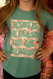 Jesus Is The Reason For The Season Checkered Retro Tee/Long Sleeve