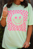 **SALE** RTS Wavy Checkered Smiley Tee