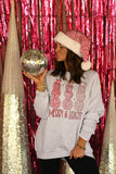 Merry And Bright Disco Snowman Tee/Sweatshirt