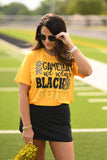 On Game Days We Wear Black And Gold Tee