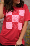 RTS Checkered Bows & Hearts Tee