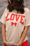 RTS Distressed Love Bow Tee