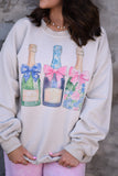 Floral Champagne Sweatshirt