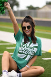 Green and White Retro Tee