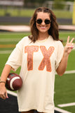 TX Faux Sequins Tee