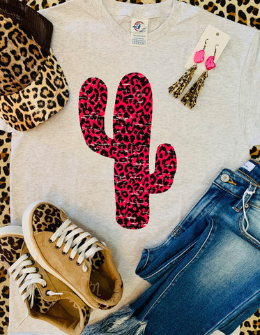 Hot Pink Cactus tee