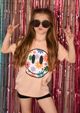 Colorful Daisy Smiley Mommy & Me Tees